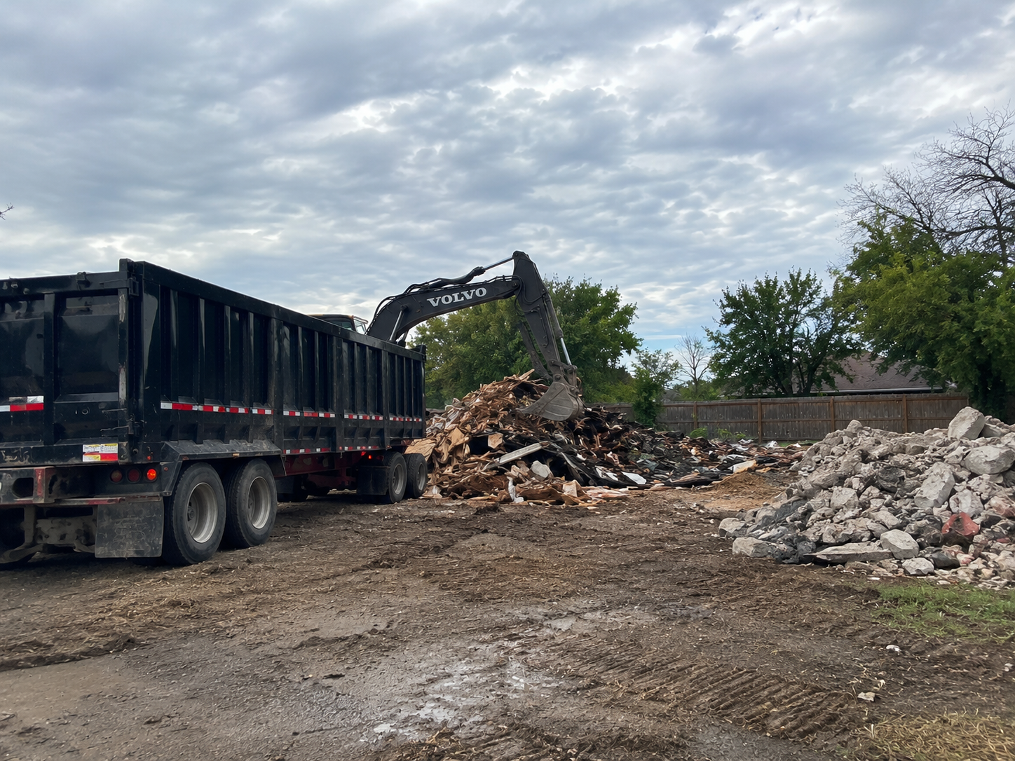Recyclable demolition materials sorted for reuse in Fort Worth, Texas